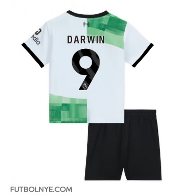 Camiseta Liverpool Darwin Nunez #9 Visitante Equipación para niños 2023-24 manga corta (+ pantalones cortos)